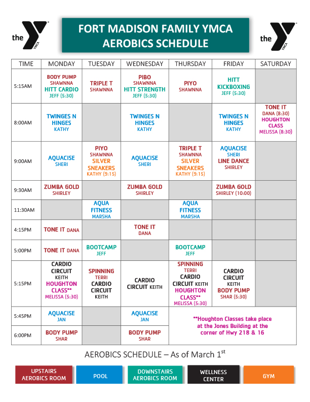Classes Fort Madison Family YMCA